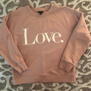 J. Crew LOVE sweatshirt